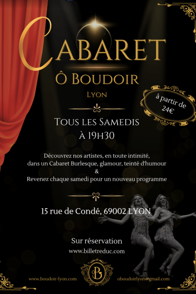 Affiche Cabaret O Boudoir Lyon2