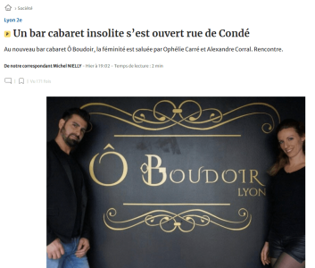 Article le progrès Inauguration Ophélie carré et Alexandre Corral Lyon 2